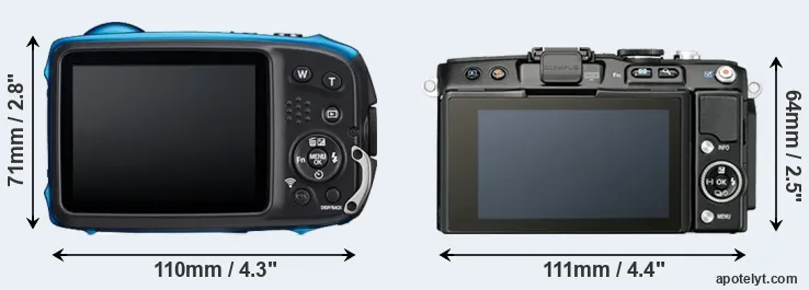 Comparison XP140 or E-PL5 rear