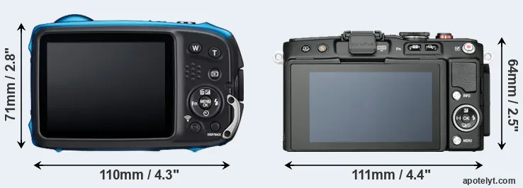 Comparison XP140 or E-PL6 rear