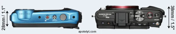Compare XP140 versus E-PL6 top