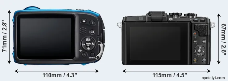 Comparison XP140 or E-PL7 rear