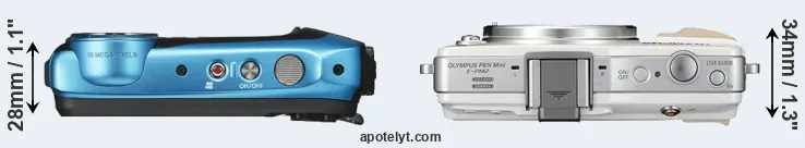 Compare XP140 versus E-PM2 top