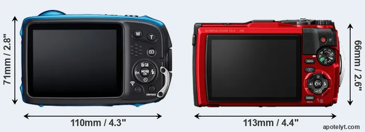 Comparison XP140 or TG-6 rear