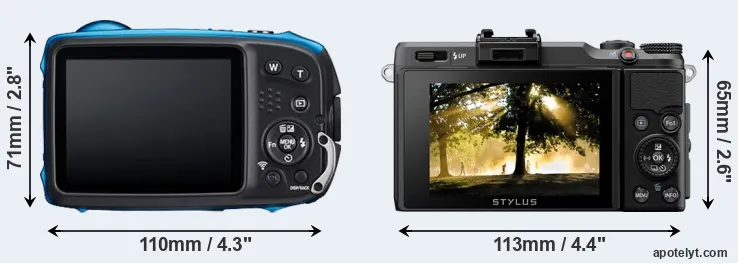 Comparison XP140 or XZ-2 rear