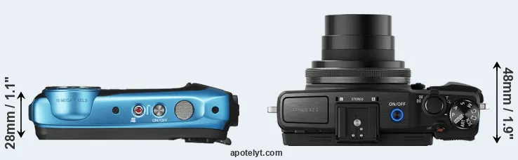 Compare XP140 versus XZ-2 top