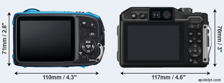Comparison XP140 or FT7 rear