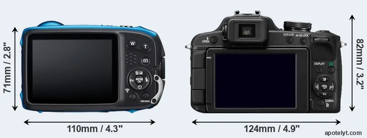 Comparison XP140 or FZ100 rear