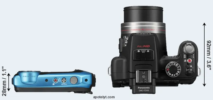 Compare XP140 versus FZ100 top