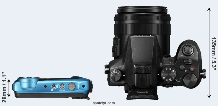 Compare XP140 versus FZ2000 top