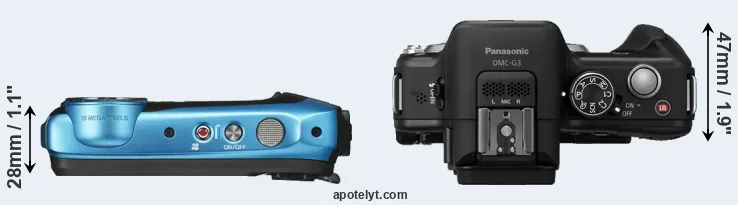 Compare XP140 versus G3 top