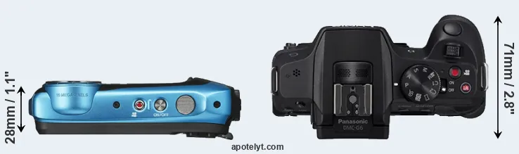 Compare XP140 versus G6 top