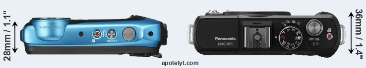 Compare XP140 versus GF1 top