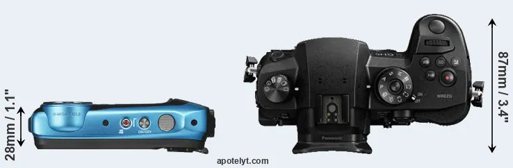 Compare XP140 versus GH5 top