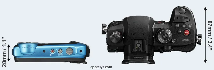 Compare XP140 versus GH5s top