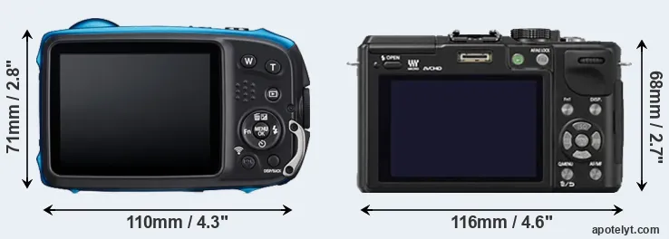 Comparison XP140 or GX1 rear