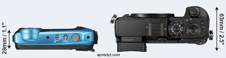 Compare XP140 versus GX8 top