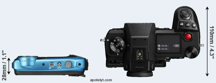 Compare XP140 versus S1H top