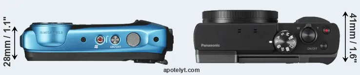 Compare XP140 versus TZ90 top