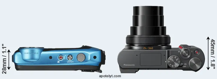 Compare XP140 versus ZS200 top