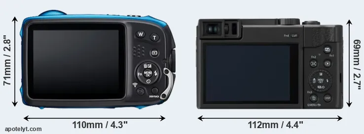 Comparison XP140 or ZS80 rear