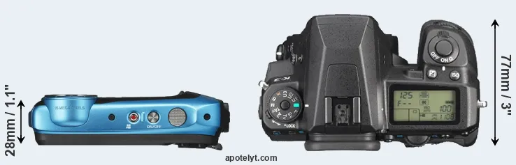Compare XP140 versus K-3 top