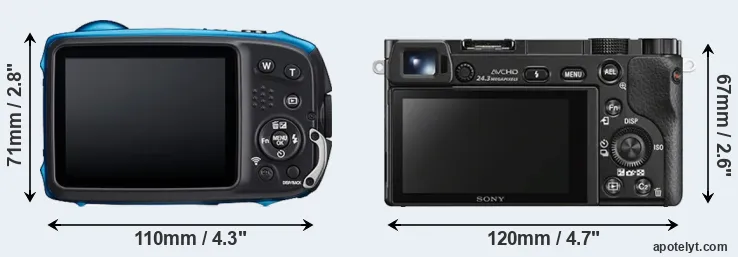 Comparison XP140 or A6000 rear