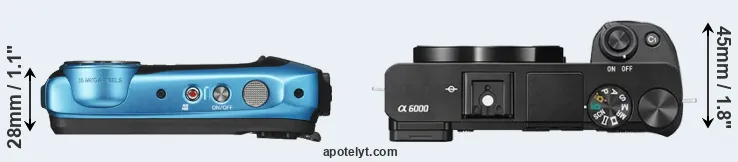 Compare XP140 versus A6000 top