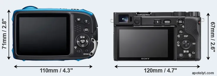 Comparison XP140 or A6100 rear