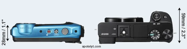 Compare XP140 versus A6100 top