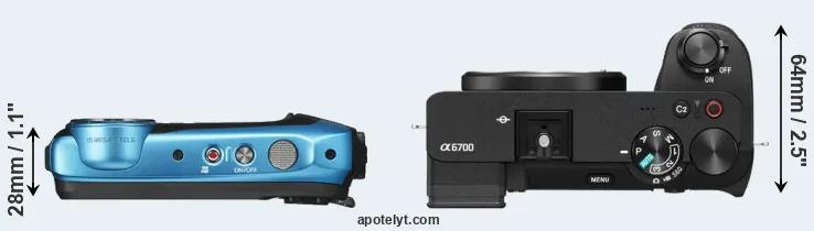 Compare XP140 versus A6700 top