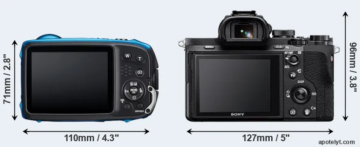 Comparison XP140 or A7 II rear