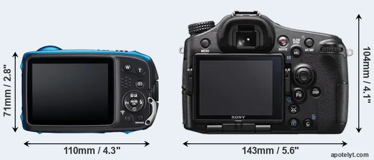 Comparison XP140 or A77 II rear