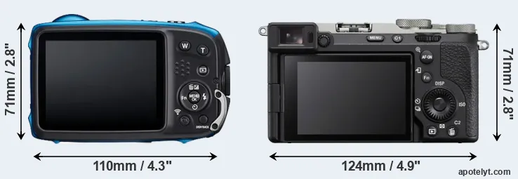 Comparison XP140 or A7C R rear