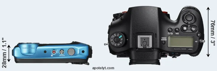 Compare XP140 versus A99 II top