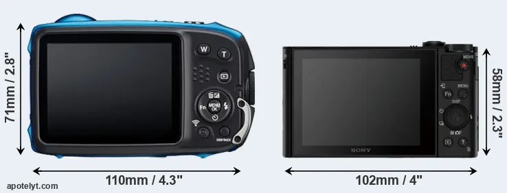 Comparison XP140 or HX90V rear
