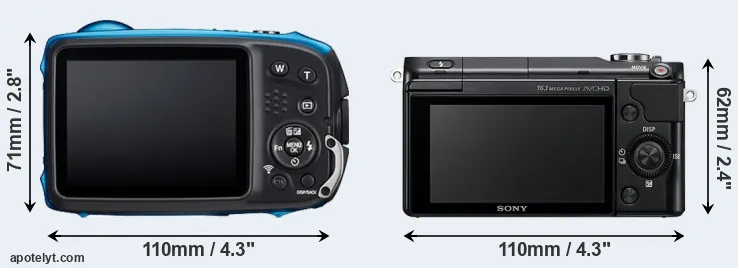 Comparison XP140 or NEX-3N rear