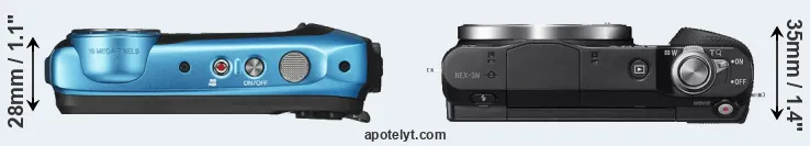 Compare XP140 versus NEX-3N top