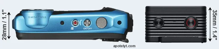 Compare XP140 versus RX0 II top