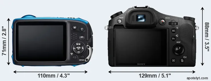 Comparison XP140 or RX10 II rear