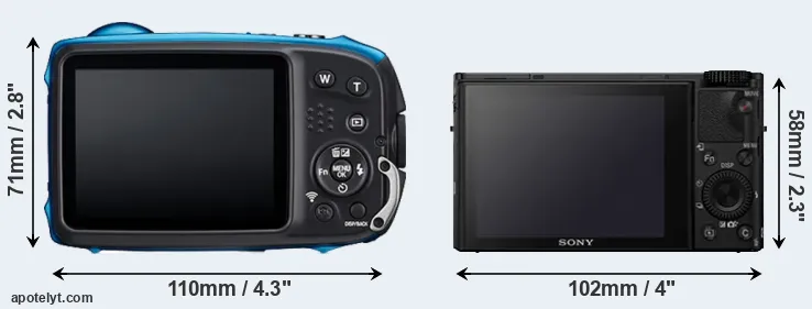 Comparison XP140 or RX100 IV rear