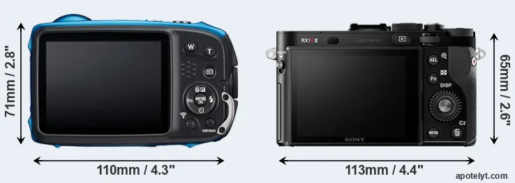 Comparison XP140 or RX1R II rear