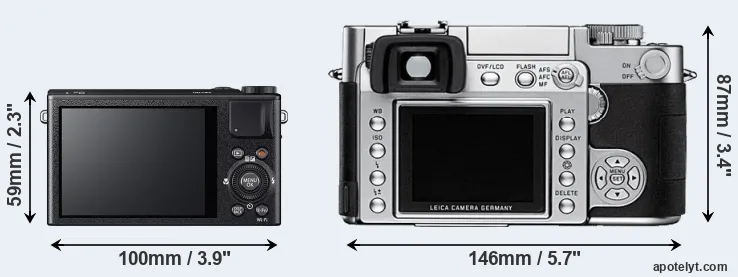 Comparison XQ1 or Digilux 3 rear