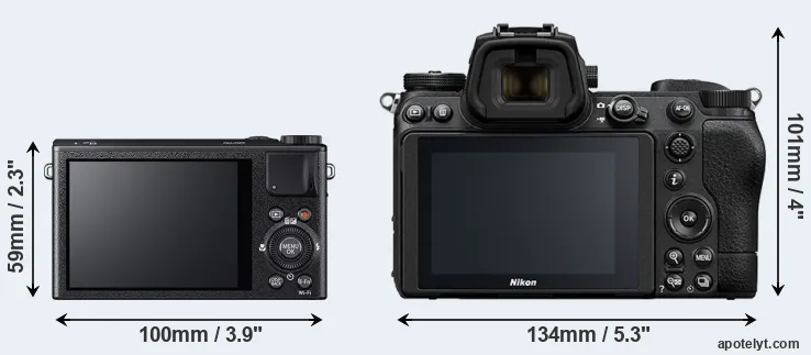Comparison XQ1 or Z6 II rear