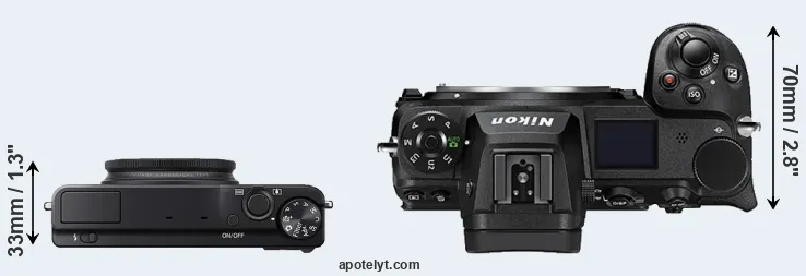 Compare XQ1 versus Z6 II top