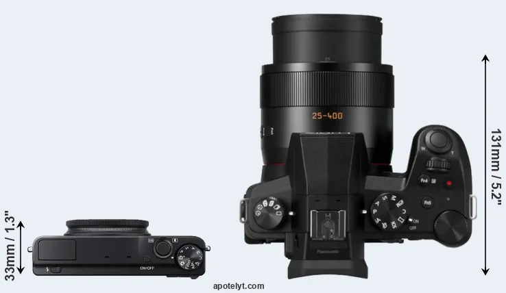 Compare XQ1 versus FZ1000 II top