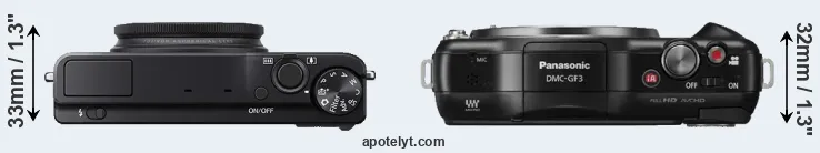 Compare XQ1 versus GF3 top