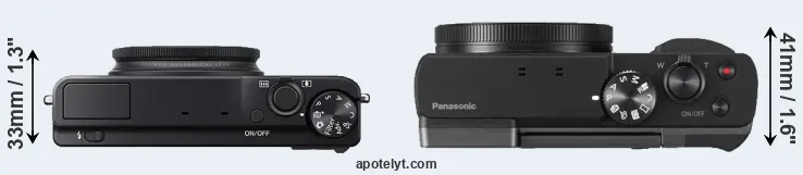 Compare XQ1 versus TZ90 top