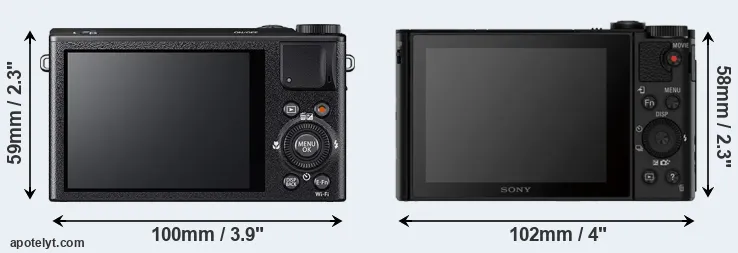 Comparison XQ1 or HX80 rear