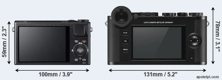 Comparison XQ2 or CL rear