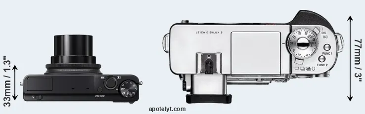 Compare XQ2 versus Digilux 3 top