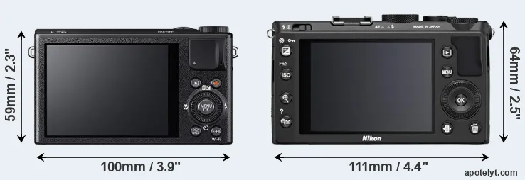 Comparison XQ2 or Coolpix A rear